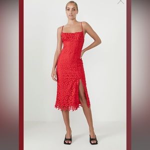 BARBOT 🌹 MIDI RED DRESS